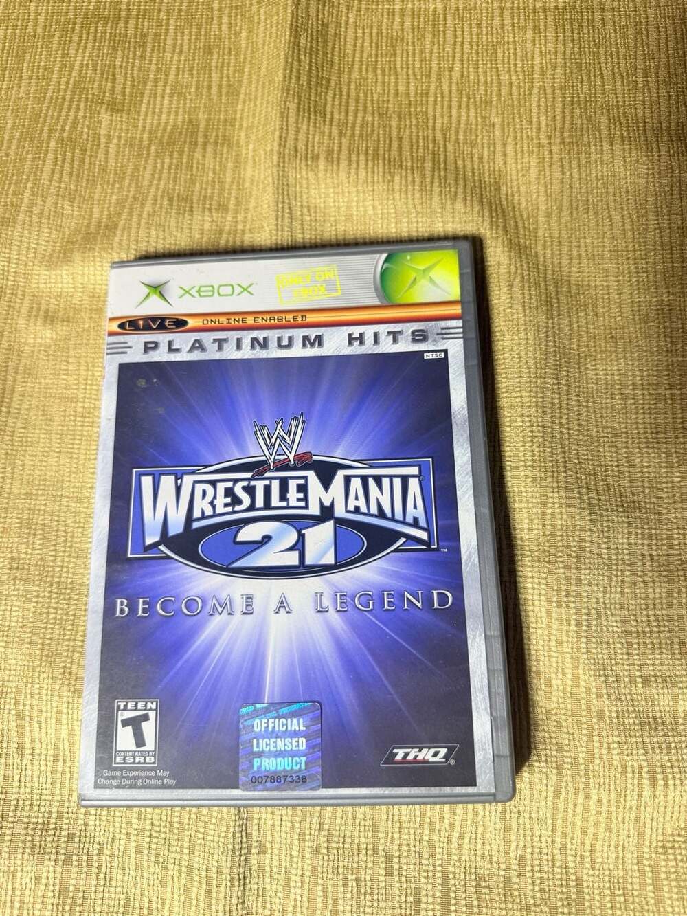 WWE WrestleMania 21: Become A Legend (Microsoft Xbox, 2005) Complete CIB W/ Manu